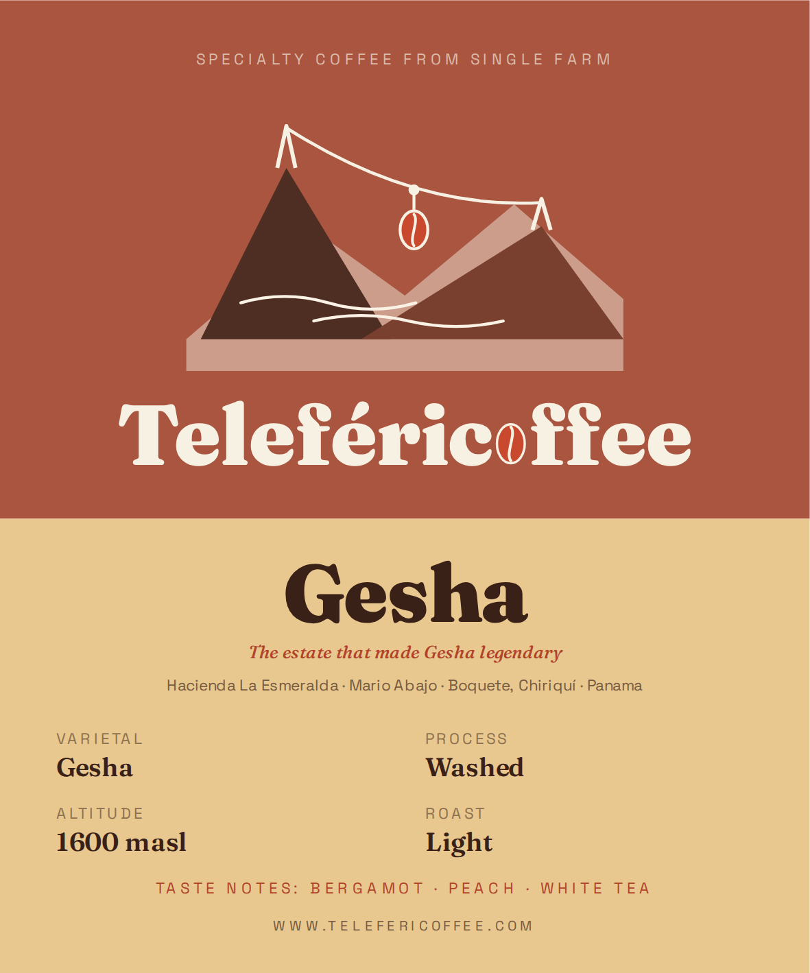 Gesha Washed from Hacienda La Esmeralda - "Here Comes the Sun"