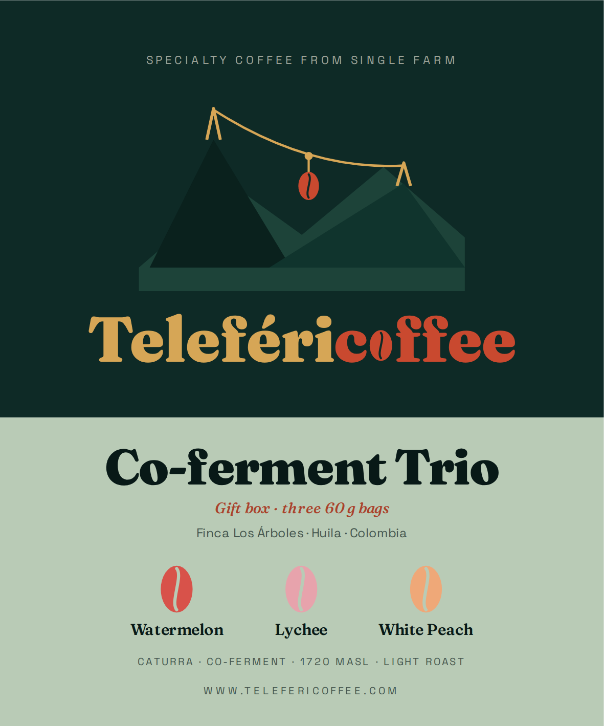 Caturra Co-fermented Trio: Watermelon · lychee · Peach
